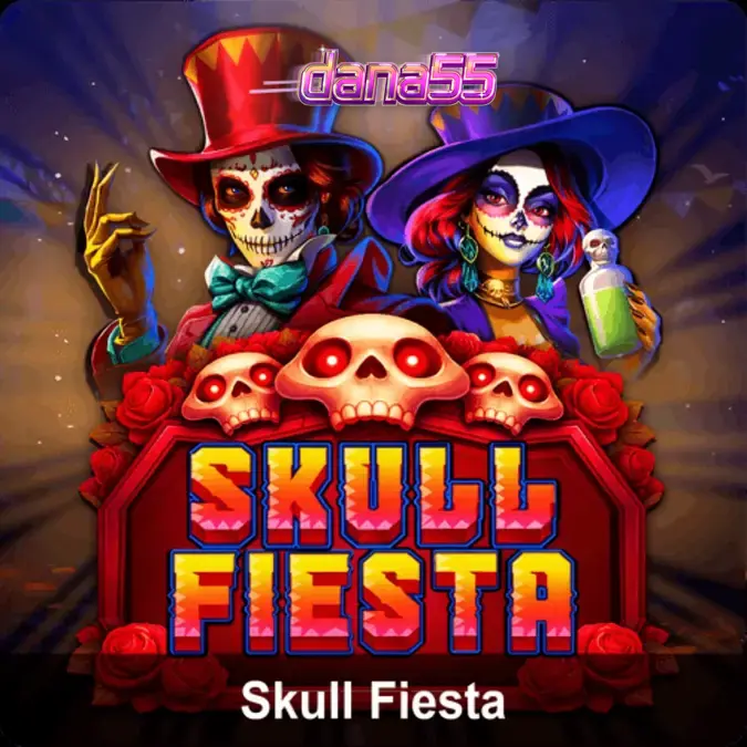 Tampilan visual slot Skull Fiesta dengan tema Day of the Dead